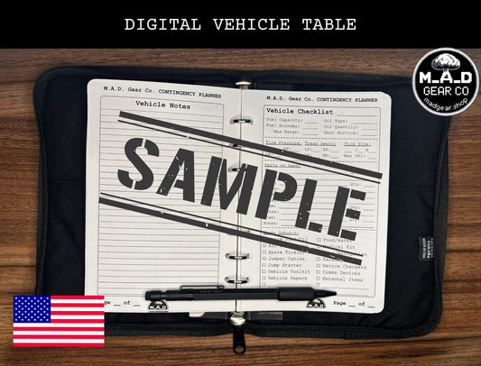 Digital Vehicle Table